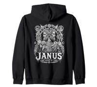 Janus Two Faces of Time Mythologie Romaine Dieu Sweat à Capuche