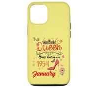 Janvier 1954 Anniversaire This Queen Was Born in Janvier 1954 Coque pour iPhone 12/12 Pro