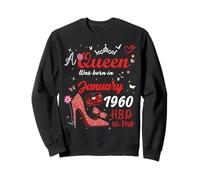 Janvier 1960 Anniversaire This Queen Was Born in Janvier 1960 Sweatshirt