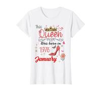Janvier 1976 Anniversaire This Queen Was Born in Janvier 1976 T-Shirt