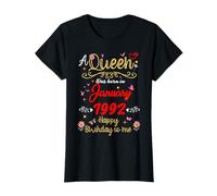 Janvier 1992 Anniversaire A Queen Was Born in 1992 Janvier T-Shirt
