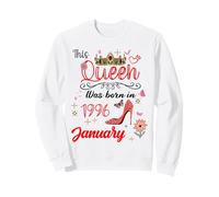 Janvier 1996 Anniversaire This Queen Was Born in Janvier 1996 Sweatshirt