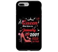 Janvier 2001 Anniversaire This Queen Was Born in Janvier 2001 Coque pour iPhone 7 Plus/8 Plus