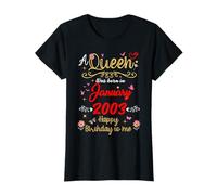 Janvier 2003 Anniversaire A Queen Was Born in 2003 Janvier T-Shirt