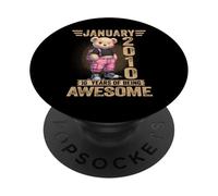 Janvier 2010 16ème Anniversaire 16 Ans Ours en Peluche Being Awesome PopSockets PopGrip Adhésif