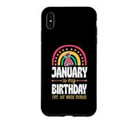 Janvier, C'est Mon Anniversaire, Oui, Tout Le Mois, Boho Rainbow Coque pour iPhone XS Max