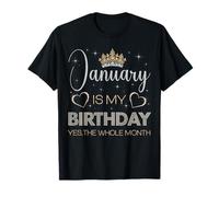 Janvier, C'est Mon Anniversaire, Oui, Toute la fête d'anniversaire du Mois T-Shirt