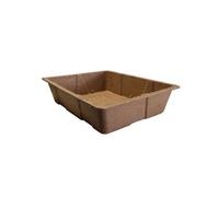 JANY FRANCE-Barquette naturelle biodégradable marron Jany - 20 x 15 cm