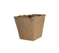 JANY FRANCE-Lot de 20 godets carrés biodégradables marron pour semis Jany - 6 x 6 cm