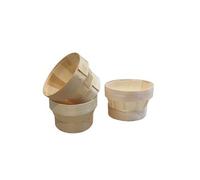 JANY FRANCE-Lot de 3 gobelets en bois biodégradables diamètre 8,5 cm - Les 3 pièces