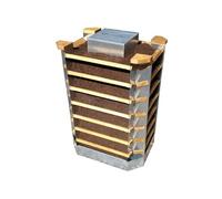 Jany Potager composteur VERTIKA - Dimensions : 50 x 65cm - H. 100cm - Made in France