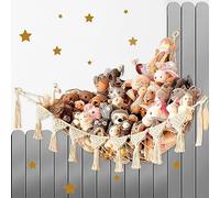 JanYoo Filet de Rangement pour Jouets - 142 x 106 x 106 cm - Suspendu pour Chambre d'Enfant - Hamac en Peluche - Pour Jouets et Chambre à Coucher
