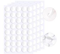 JANYUN Lot de 140 pastilles adhésives double face amovibles rondes transparentes pour travaux manuels (25 mm)