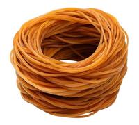 JANYUN Lot de 200 bandes élastiques en caoutchouc robustes et extensibles pour banque, école, bureau et travaux manuels (Natural color)