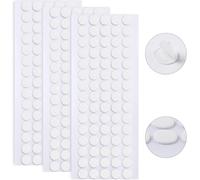 JANYUN Lot de 280 pastilles adhésives double face amovibles, rondes et transparentes, sans traces, imperméables, petits autocollants pour décoration de festival (10 mm)