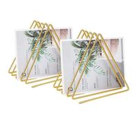 JANZDIYS 2PCS Porte Magazine Metal,Porte-Revues Maison,Porte-Revues Multifonction Triangle,Pour Études, Bureaux et Chambres