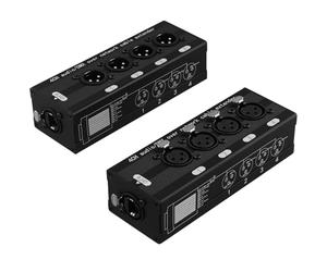 JANZU 1 Paire D'Extendeurs Ethernet RJ45 Audio XLR/à 4 Canaux, Émetteur-Récepteur XLR pour Scène en Direct, Studio D'Enregistrement Audio