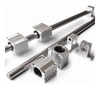 JANZU 10 PièCes/Ensemble D' Optique LinéAire OD12Mm 400 Mm + SièGe de Roulement LinéAire SCS12UU + Support de Roulement SK12 12 Mm 400 Mm