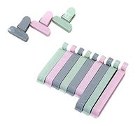 JANZU 12 Pcs Scellant Pinces Alimentaire Sac de Stockage Clips Coloré pour Snack et Sachets de Thé Sandwich Cuisine Clips Pommes de Terre Puces Robuste