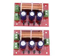 JANZU 2 PièCes 400W Haut-Parleur Crossover 2 Voies RéGlage Audio Tweeter Haut-Parleurs de Basse Filtre Diviseur de FréQuence pour 2-16Ohm
