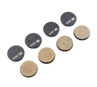 JANZU 4 Paires de Plaquettes de Frein à Disque de VéLo pour éTrier Aons, DiamèTre 21,5 Mm, Plaquettes Rondes, RéSine de Classe EX Sport