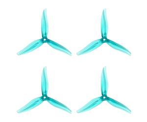 JANZU 4PCS 51377 5 Pouces Hélice 3-Pales Sens Anti-Horaire + Sens Horaire Hélice FPV pour Drone RC Course FPV Compatible avec Moteurs 2207 D