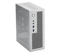JANZU A09 HTPC BoîTier D'Ordinateur Mini ITX Châssis de PC de Châssis de Bureau USB3.0 BoîTier D'Ordinateur Maison BoîTier D'Ordinateur Argent