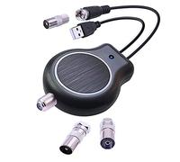 JANZU Amplificateur de signal à installation rapide pour extérieur ou intérieur - Amplificateur de signal numérique HDTV - Amplificateur de signal d'antenne TV HD FM DVB - Alimentation USB - 32 dBi