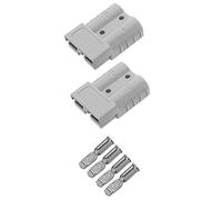 JANZU Cke Lot de 2 connecteurs rapides pour batterie 175 A 600 V Connexion rapide Fiche d'alimentation Winden Connecteur pour fil 1AWG maximum
