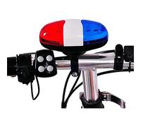 JANZU Cloche de Bicyclette 6 LED Corne 4 Tons LED Sirene electronique Cloches de Bicyclette pour Les Enfants Accessoires de Velo