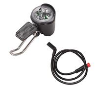 JANZU E-Bike Phare LED 6V 12V 24V 36V 48V 60V VéLo LumièRe éTanche Phare Connecteur éTanche (2 Broches)