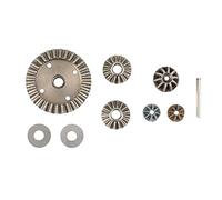 JANZU Engrenages D'EntraîNement DifféRentiels en MéTal pour HBX 16889 16889A 16890 16890A 1601 1602 SG1601 TéLéCommandéE Accessoires de PièCes de Voiture