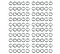 JANZU Lot de 100 étiquettes autocollantes NFC Ntag213 NFC 13,56 MHz ISO14443A 213, étiquette universelle pour tous les téléphones compatibles NFC, facile à installer