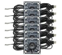 JANZU Lot de 6 modules d'appareil photo 100 degrés 1 MP OV9732 1280 x 720 USB gratuit mise au point manuelle, avec câble de 2 mètres pour WinXP/7/8/10