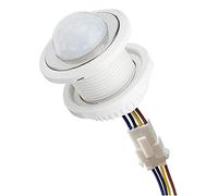 JANZU Mini interrupteur de lumière avec capteur de mouvement 110-220 V Capteur PIR Détection intelligente Retard de temps Détecteur d'induction infrarouge réglable