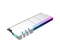JANZU Ordinateur DDR4 DDR5 5V ARGB Sync MéMoire Radiateur PC RVB Coloré RAM Radiateur Refroidisseur Refroidissement Shim Armure Argent Blanc