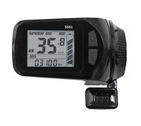 JANZU Panneau d'affichage LCD pour vélo électrique S886 5 broches 6 broches 24 V/36 V/48 V/60 V (5 broches)