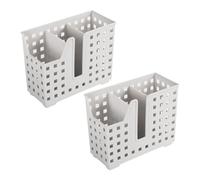 JANZU Paquet de 2 Paniers de Lave-Vaisselle pour Paille et, Panier à Ustensiles pour Lave-Vaisselle, Égouttoir pour Lavage et Séchage