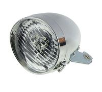 JANZU Support de phare avant rétro pour vélo avec 3 LED Argenté