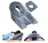JAOGAUS Oreiller Face vers Le Bas - Coussin de Positionnement pour Dormir sur Le Ventre, Appui-tête avec Trou pour Le Visage, Confort pour Post-Opératoire Oculaire, Récupération Rétine et BBL