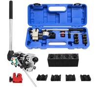 JAOGAUS Outil Hydraulique d'Évasement de Tuyau de Frein, Evaseur Tuyaux de Freins à 45° pour Évasement Simple, Double et à Bulle (Ø 4,75mm/6,35mm/8mm/9,5mm) Kit d' Évasement de Tuyau