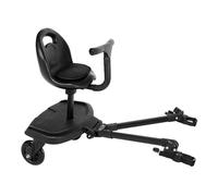 JAOGAUS Planches À Roulettes Pour Bébé, Planche Poussette Universelle, Skate Poussette Universelle avec Siège Adaptée À Différents Styles De Poussettes, Adaptée Aux Enfants De 2 À 6 Ans(2 en 1 Noir)