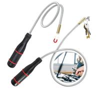JAONLD 2 Pièces Aimant Mecanique Auto 60 cm Pliable Portable Outil de Ramassage Aimanté Tige Récupérateur Aimantée Convient pour Ramasser de Petites Pièces, Objets Métalliques, Pièces de Voiture