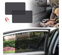 JAONLD 2 Pièces Pare Soleil Voiture avec 14 Aimants,Pare-Soleil Voiture Bébé Bloquer Les Rayons UV et la Chaleur Latérales et Arrière pour Enfants Adultes et Animal Domestique