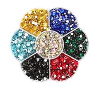 JAONLD 2500 Pcs Hotfix Strass Hot Fix Perles à Strass 7 Couleurs 1,5~4,8mm Thermocollant pour Vetement Hotfix Thermocollant pour Vêtements, Chaussures, Cadeaux Artisanaux DIY