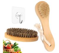 JAONLD à Légumes 2 Pièces mLegume Brosse à Champignon Poignée Ergonomique pour Nettoyer Les Légumes, Les Fruits et Les Ustensiles de Cuisine