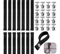 JAONLD Accroche Torchon Cuisine 16 Pièces Crochet Torchon Cuisine Attache Torchon avec Fermeture Boucle Ardillon, Pince Torchon pour Torchons, Serviettes de Bain, Décorations, Camping