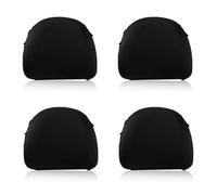 JAONLD Appuie Tete Voiture 4 Pièces Protections Repose Tete Voiture Housse Voiture Respirantes et Flexibles, Anti Poussière et Lavables, Adaptées à la Voiture de Bus de Camion (Noir)