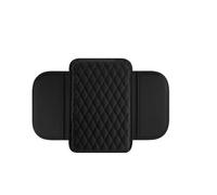 JAONLD Housse de Coussin pour Console Centrale de Voiture Coussin D'accoudoir Voiture en Cuir Noir Tapis de Boîte D'accoudoir de Voiture Sac de Rangement pour la Plupart des Voitures,Motos et SUV