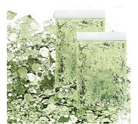 JAONLD Paillettes,100 g Paillettes Loisirs Creatifs Poudre Mica,Sequins pour le Visage,la Décoration des Ongles,le Papier,les Cartes,la Manucure,la Fête,le Bricolage(vert clair)
